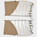 Parker Boat Side Wing Curtains 166504 - 2520 2820 T-Top Toast Tweed 2PC