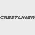 Crestliner Boat Raised Logo Decal 2338962 - Silver - Black Sticker