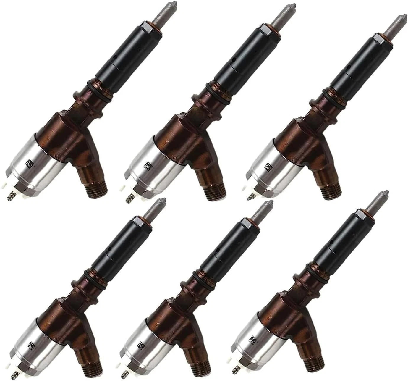 6PCS Fuel Injector for Caterpillar CAT C6 C6.4 Engine 10R7597