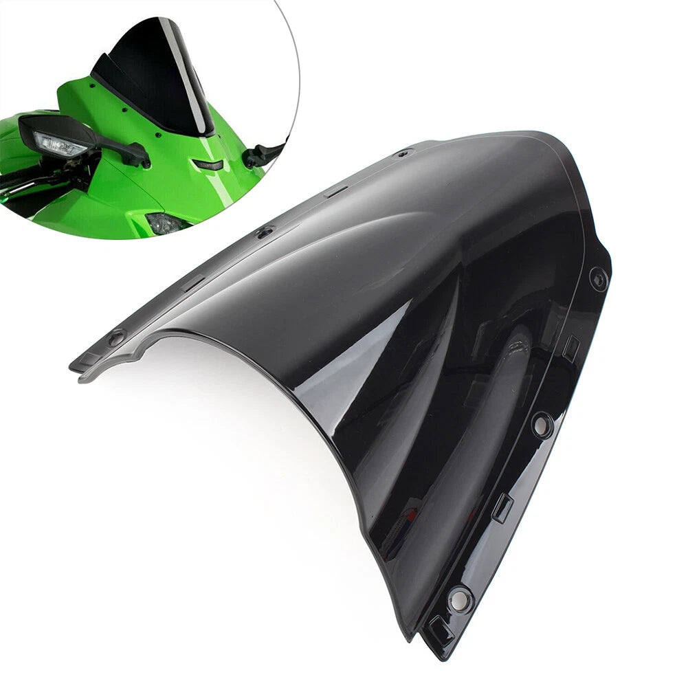 Motorcycle Windscreen Windshield for KAWASAKI Ninja ZX10R 2021 2022-2024 Black