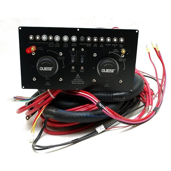 Rinker Boat Breaker Panel - 5-90 Amp Black Plastic