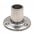 Parker Boat Round Base 100985 - 7/8 Inch Silver Stainless Steel