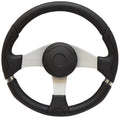 Uflex Boat Steering Wheel Marettimo-B/S - 14 Inch Silver Black