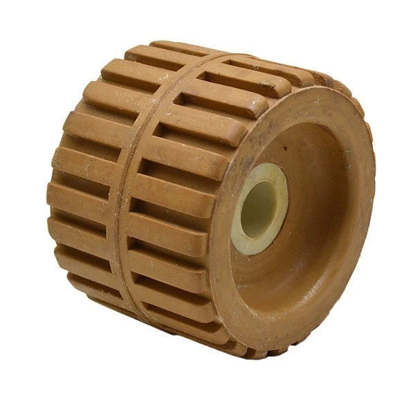 Craton Boat Ribbed Roller RR43356 - Tan 4 3/8 Inch Rubber