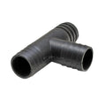 Lund Boat Tee Fitting Connector 2005483 - 1 1/8 Inch Black Plastic