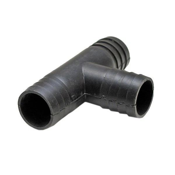 Lund Boat Tee Fitting Connector 2005483 - 1 1/8 Inch Black Plastic