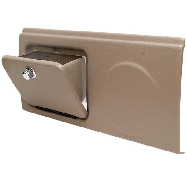 2009 Lund Pro V Boat Glove Box Panel 1985243 - Beige Plastic