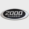 Blue Wave 2000 Classic Boat Raised Decal 162235-01 - Silver - Black