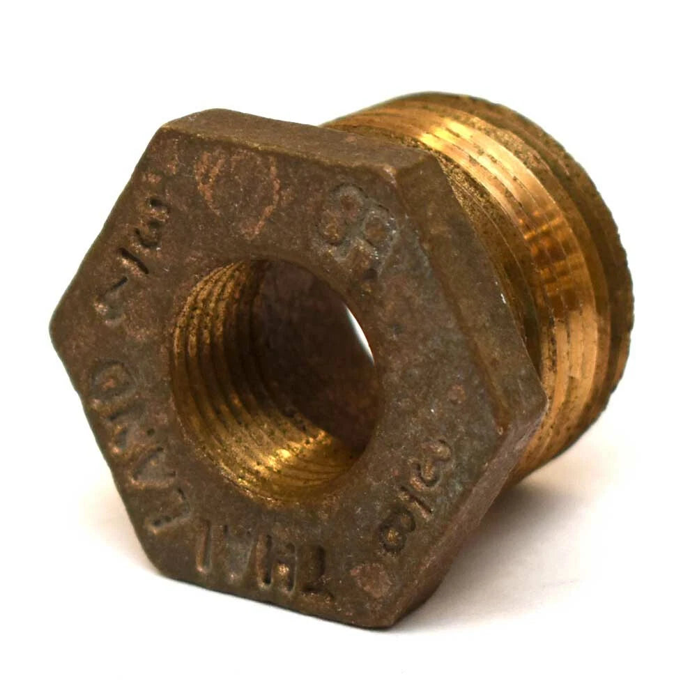 Cruisers Boat Reducing Pipe Fitting - Hex Bushing 3/4 X 3/8 Inch Brass