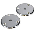 BOAT DECORATIVE MOUNTING BRACKETS 6696456 - 3 1/2 X 1/4 ALUMINUM PAIR