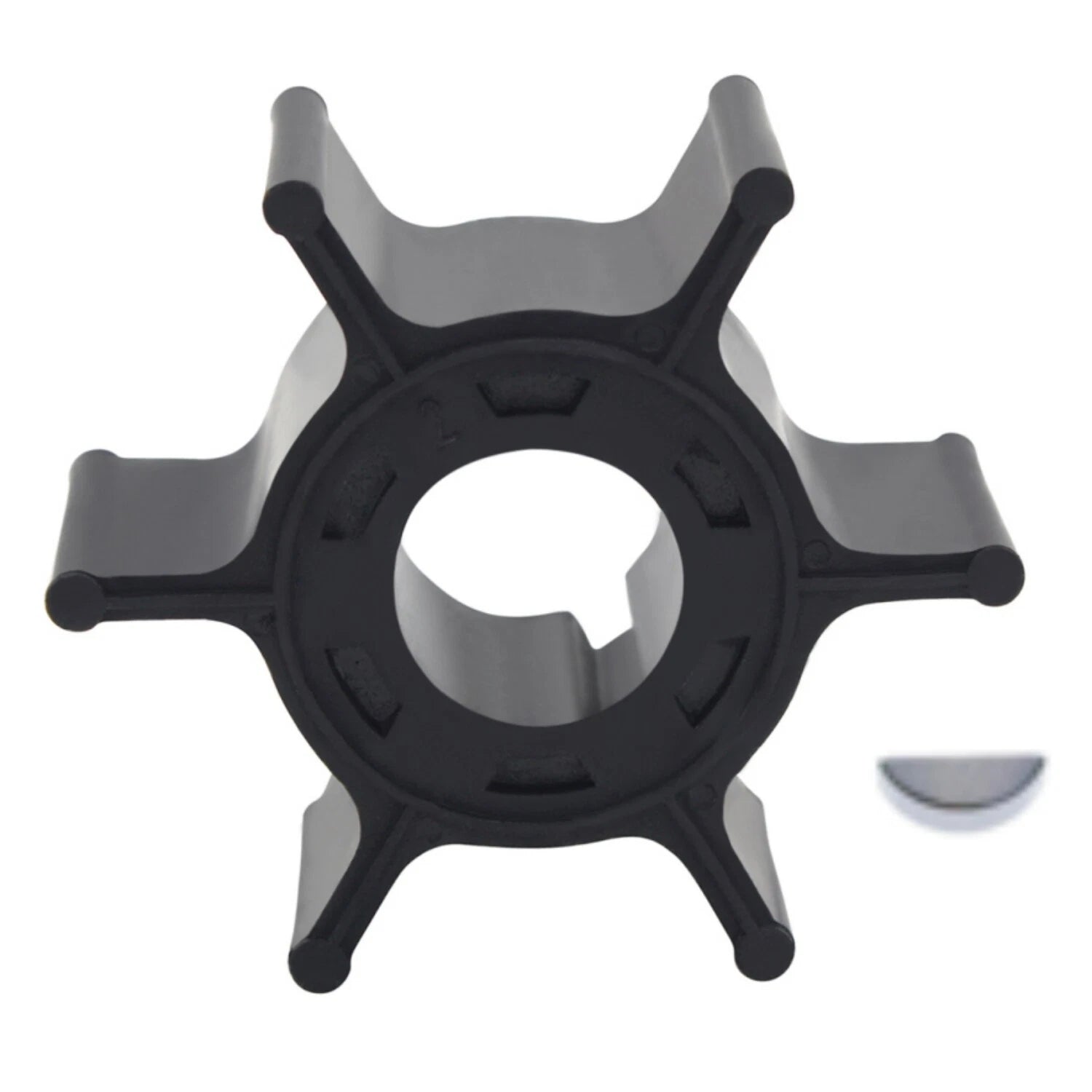 Water Pump Impeller with Key 6G1-44352-00 for Yamaha Outboard 6HP 8 HP 2 Stroke