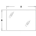 Rear Upper Glass Fits Case/Internati Onal Harvester Models