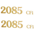 Crestliner 2085 Cfi Reflective Gold Boat Decals Pair