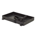 TH Marine Boat Battery Tray BH24P - with Straps Matte Black Plastic