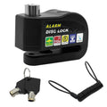 Easy Press Lock 110dB Alarm Disc Brake Lock Waterproof for Bike Motorcycle