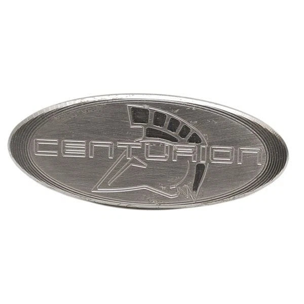 Centurion Boat Emblem Badge - 2 1/2 X 6 1/8 Inch Aluminum