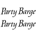 Sun Tracker Pontoon Boat Decals 157644 - Party Barge Stickers (pair)