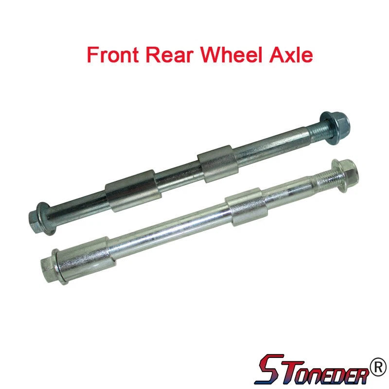 STONEDER 15mm Drilled Front Rear Wheel Axle for 50cc-190cc Pit Dirt Bikes