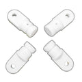 Boat Bimini End Eye Mounts - Top Fitting 2 X 3/4 Inch (set of 4)