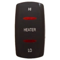 Carling Contura V Boat Rocker Switch Actuator - Heater Black