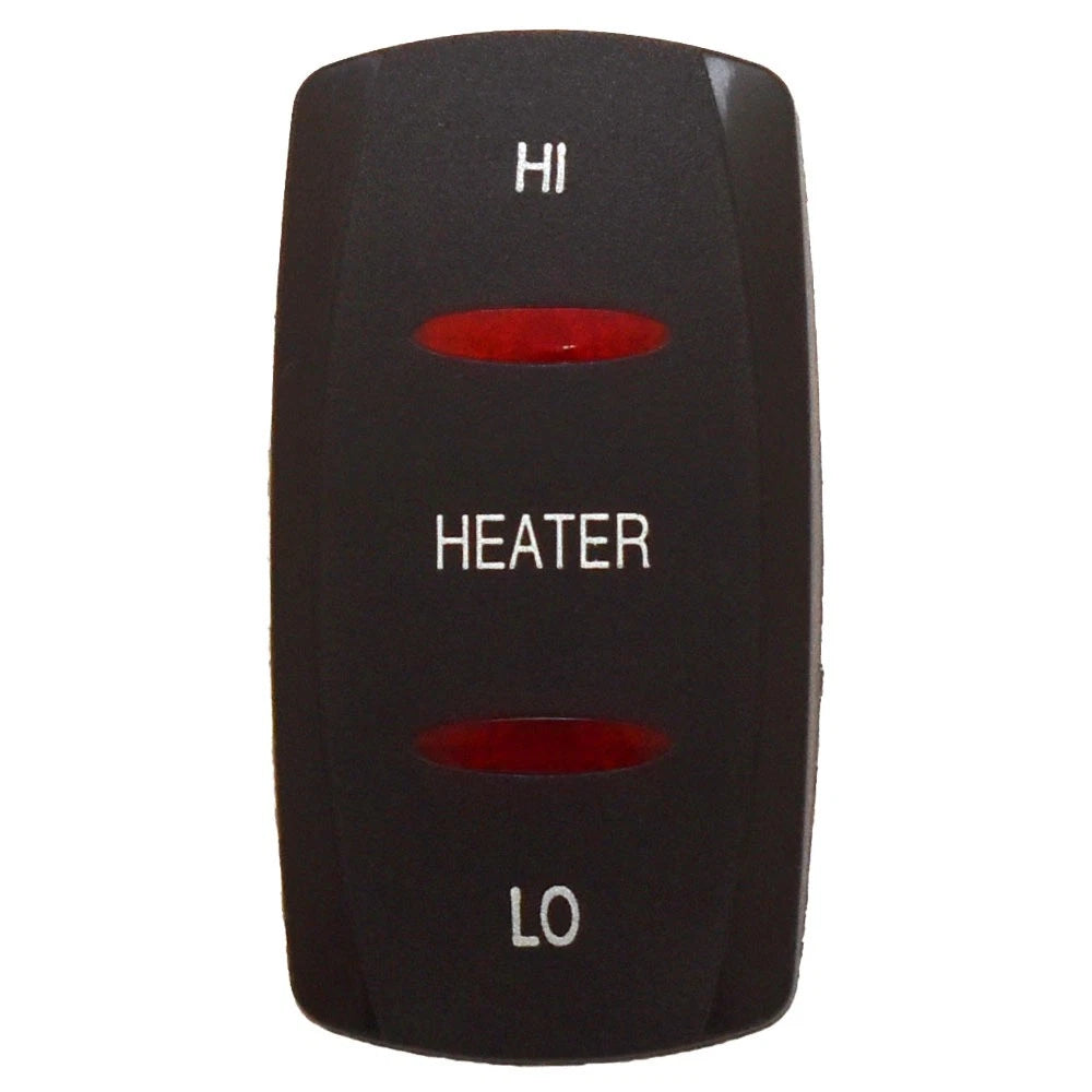 Carling Contura V Boat Rocker Switch Actuator - Heater Black