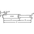 71130606 Muffler for Gleaner Combine C C2 E 18" Long 2.25" O.D. 2" I.D