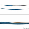 Custom 73 X 4 1/8 Sky Blue - Charcoal - Metallic Gold Boat Decals (set of 2)