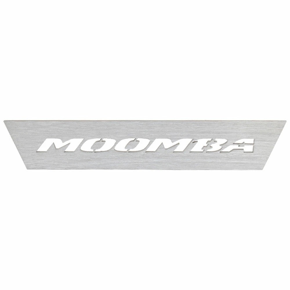 Moomba Boat Logo Emblem Plate SUP-121 - Brushed Aluminum