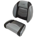 Lowe Boat Seat Cushions - Two-Tone Gray - Black Wise Marine