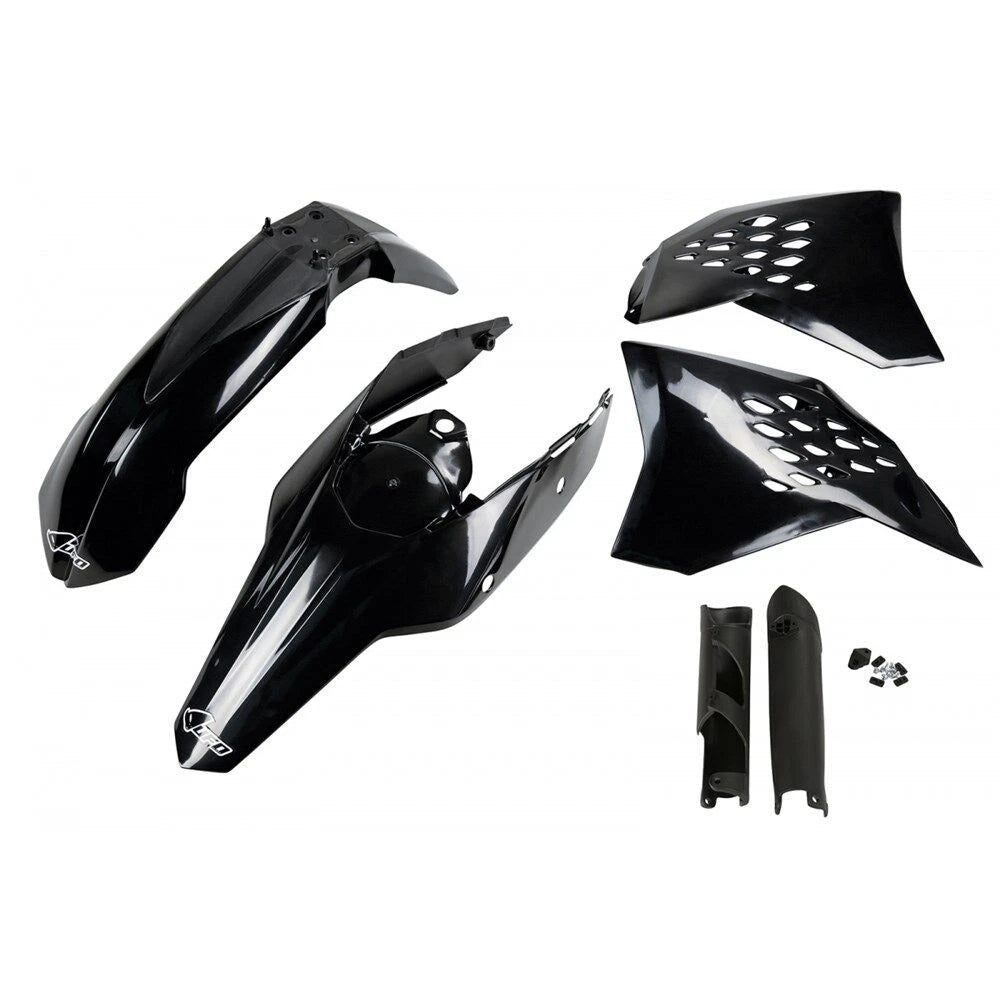 UFO Complete Plastic Kit for KTM EXC 125 2009-2011 Black