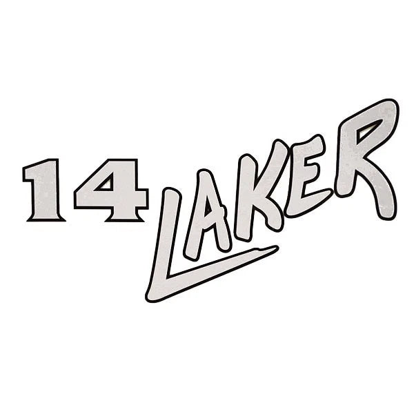 Lund Boat Brand Decal 1987810 - 14 Laker White - Black 12 X 7 Inch