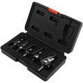 5* Step Drill Bit Set 4-Flute Taper Hole Expansion Cutter 3/16"-7/8", 3/16"-1/2