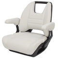 Pontoon Boat Captains Low Back Helm Seat 3039-0025828 - Light Gray