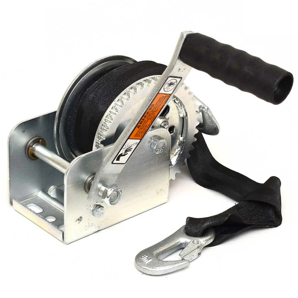 Dutton Lainson Boat Hand Trailer Winch DL1100A - with Tow Strap 1100 LB