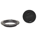 Beckson Boat Screw-out Deck Plate DP42-B - 6 Inch Black Plastic