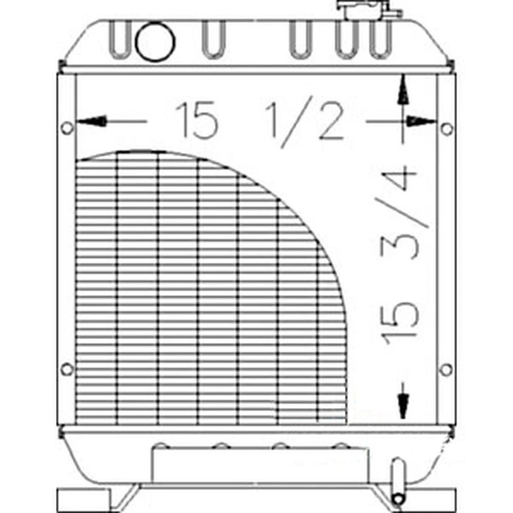 86402723 Radiator, Fits Ford/ Holland Compact Tractor