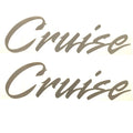 Premier Boat Decals 30000353 - Cruise Champagne 9 1/4 Inch (pair)