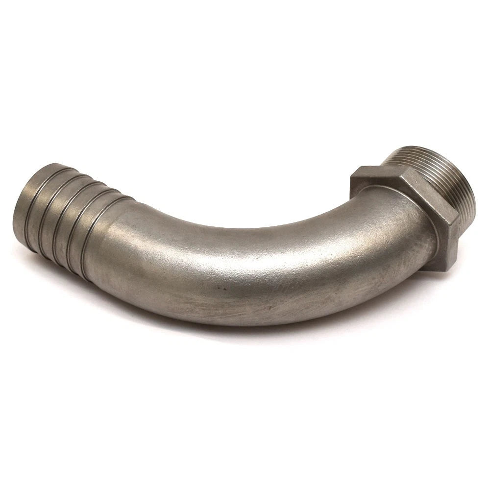 Malibu Boat Thruster Fitting 6033073 - 90 Degree 2 Inch SS