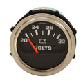 Faria Boat Volt Gauge VP0132A - 2 Inch Silver Black 20 - 32