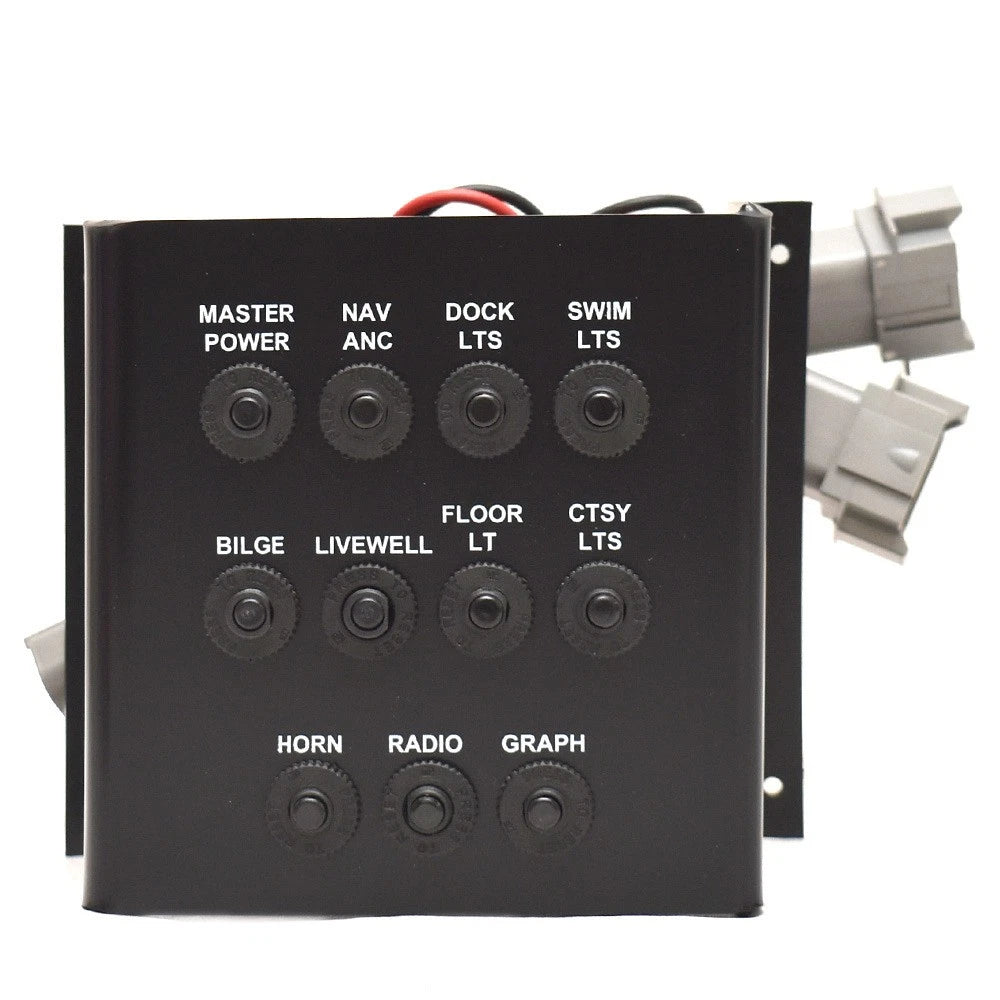 Godfrey Pontoon Boat Breaker Switch Panel 72608 - 11-Button