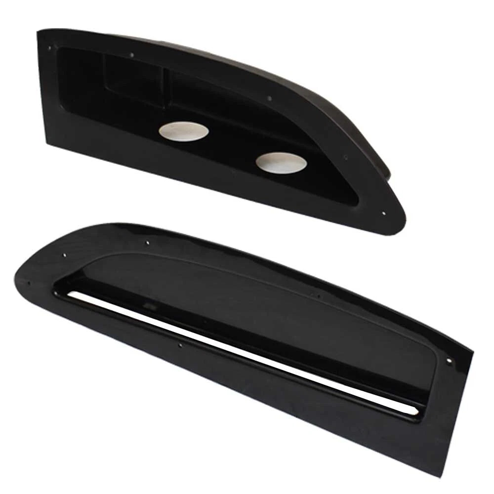 Boat Vent Box Panels 8431-36 8432-35 - Black Plastic Port Starboard 2PC