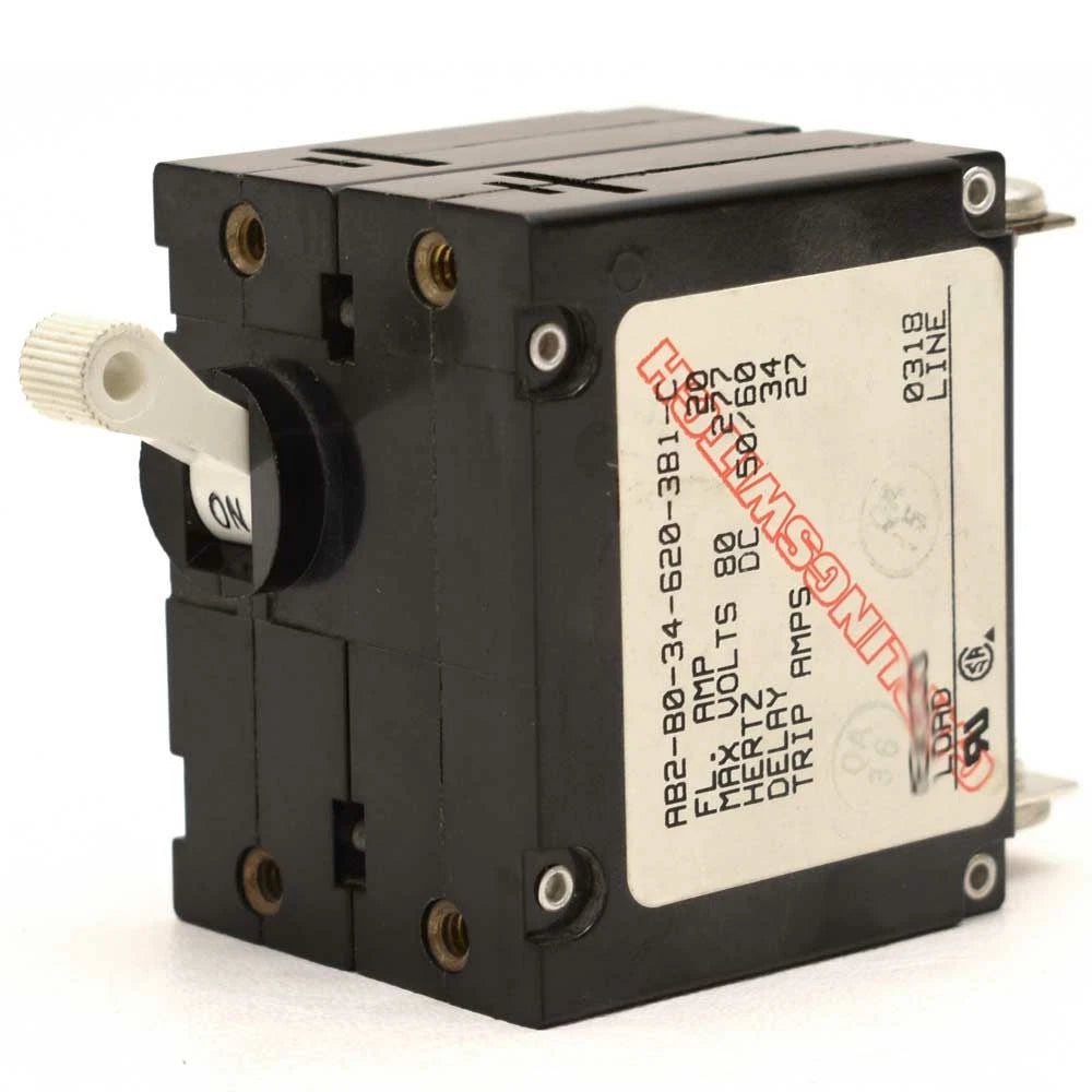 Carling Boat Toggle Switch Breaker AB2-B0-34-620- 3B1-C - 20A 277V ON/OFF