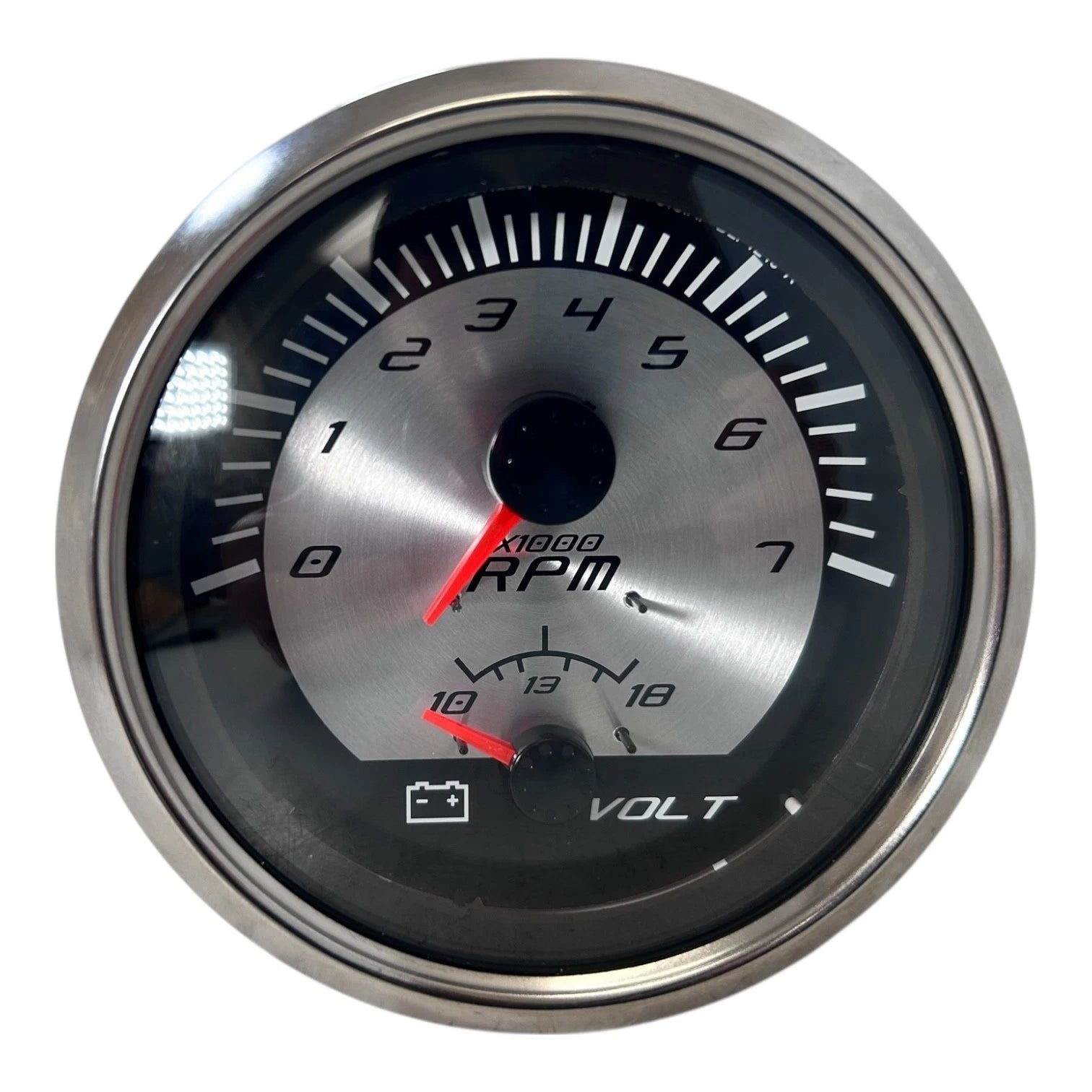 Faria GTC072A, Marine Multi Function Tachometer - Volt Meter Gauge, OEM