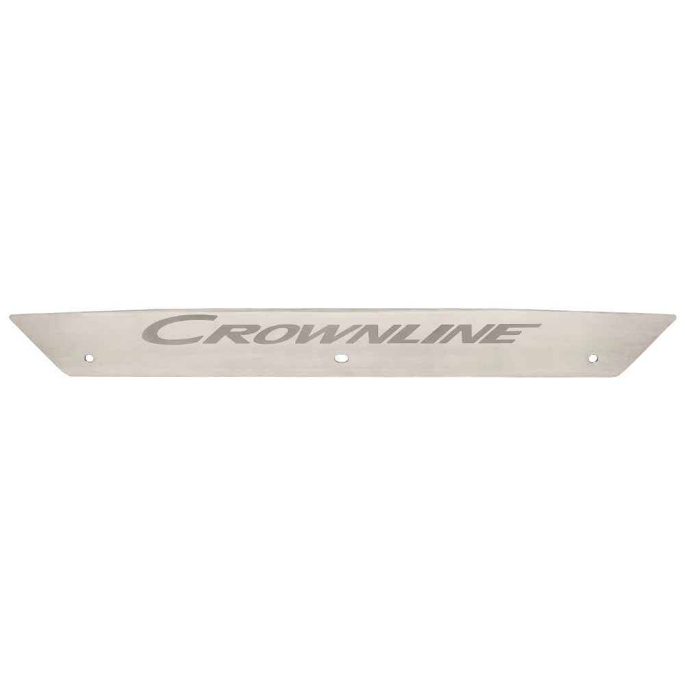 Crownline Boat Logo Plate 43983 - Stainless Steel