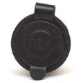 Boat Receptacle Outlet Plug - 12 Volt Matte Black Plastic