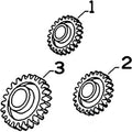 AR91660 Upper Timing Gear Fits John Deere Tractor 44 45 300 380 820 830 302
