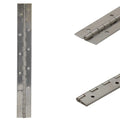 Boat Piano Hinge - Stainless Steel 12 X 1 1/2 Inch Silver