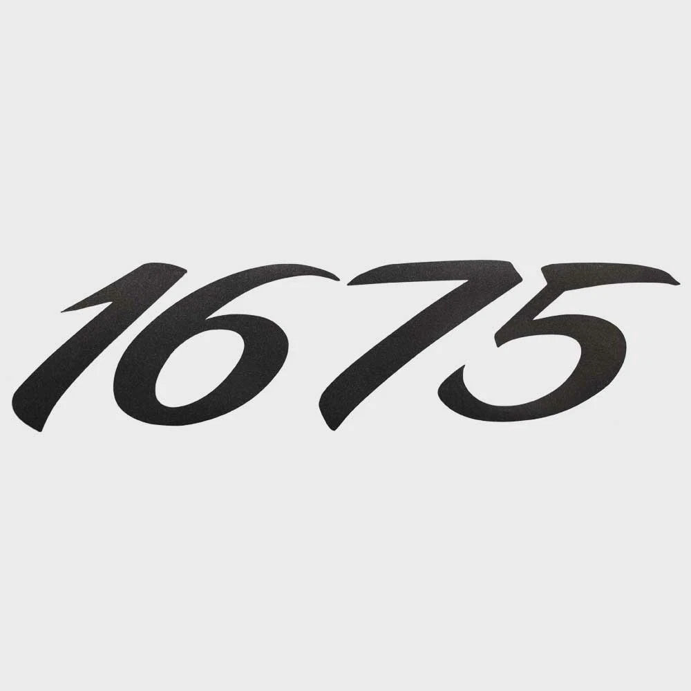 Lund Boat 1675 Decal 2280400 - Metallic Dark Gray Sticker
