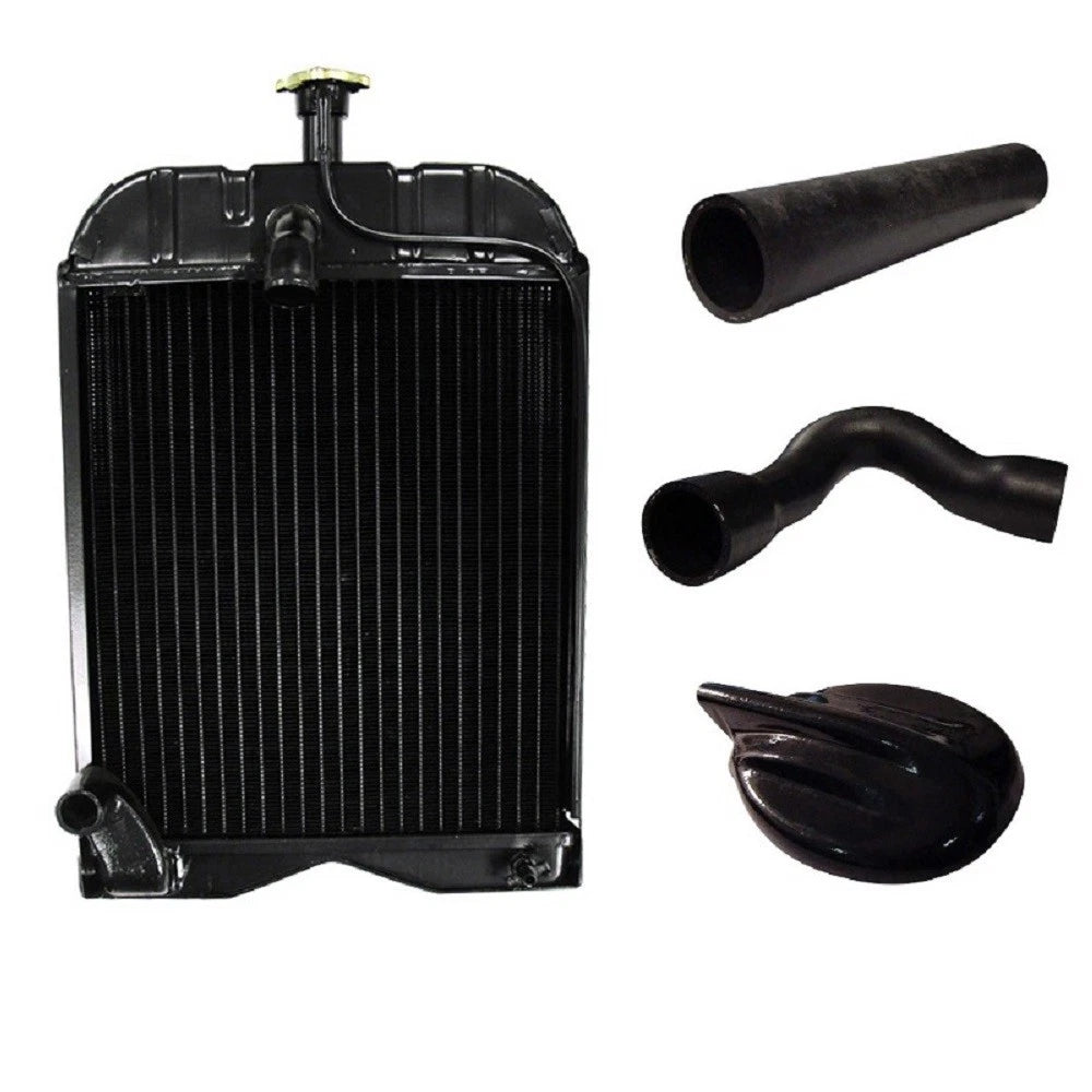 2N8100A Radiator, Styled Cap, and Upper & Lower Hose Kit Fits Ford/ Holland