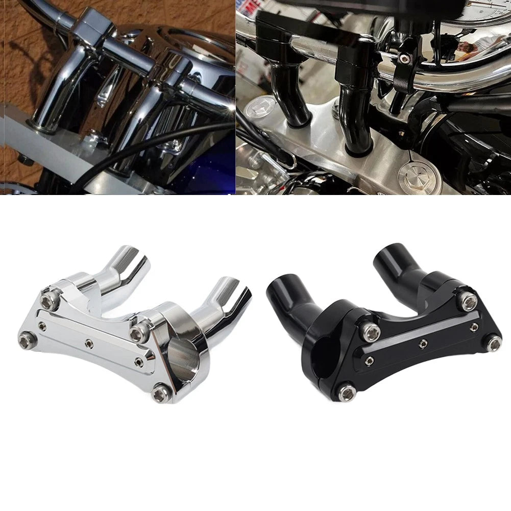 3.5" Handlebar Riser & Top Clamp for Harley Fat Boy Heritage Softail FXST FLSTN